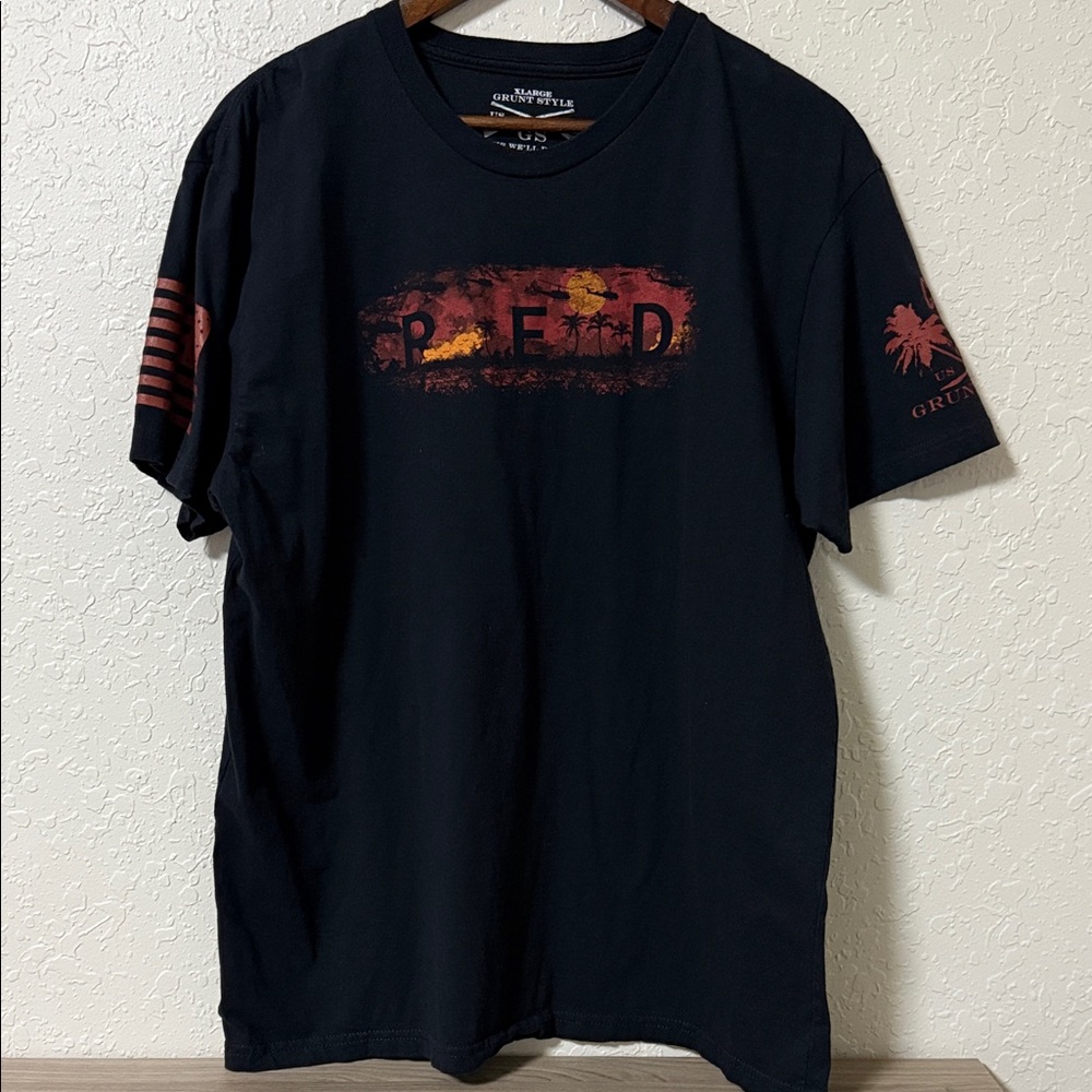 Grunt Style Black and Red Graphic Tee
